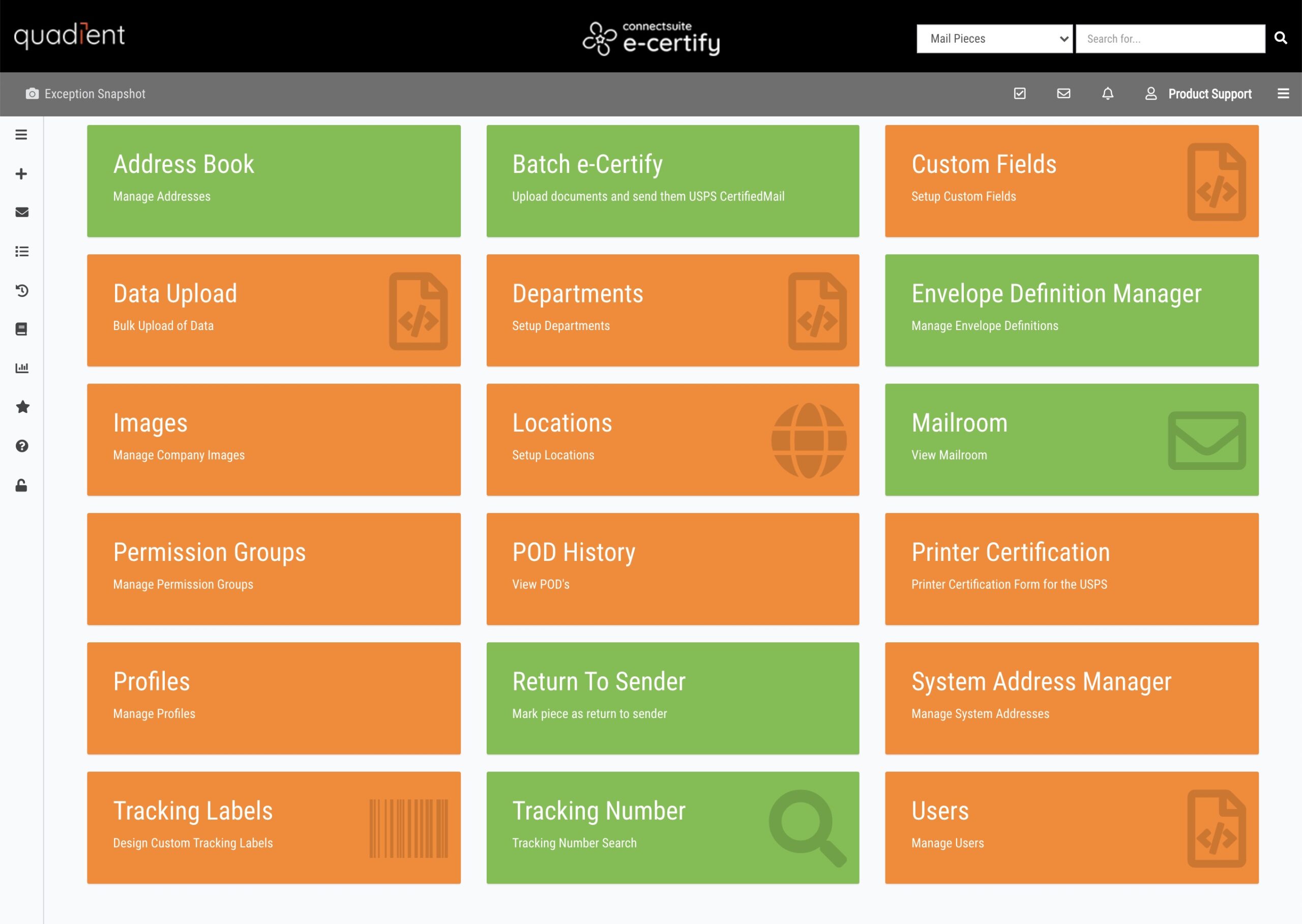 Admin Control Panel